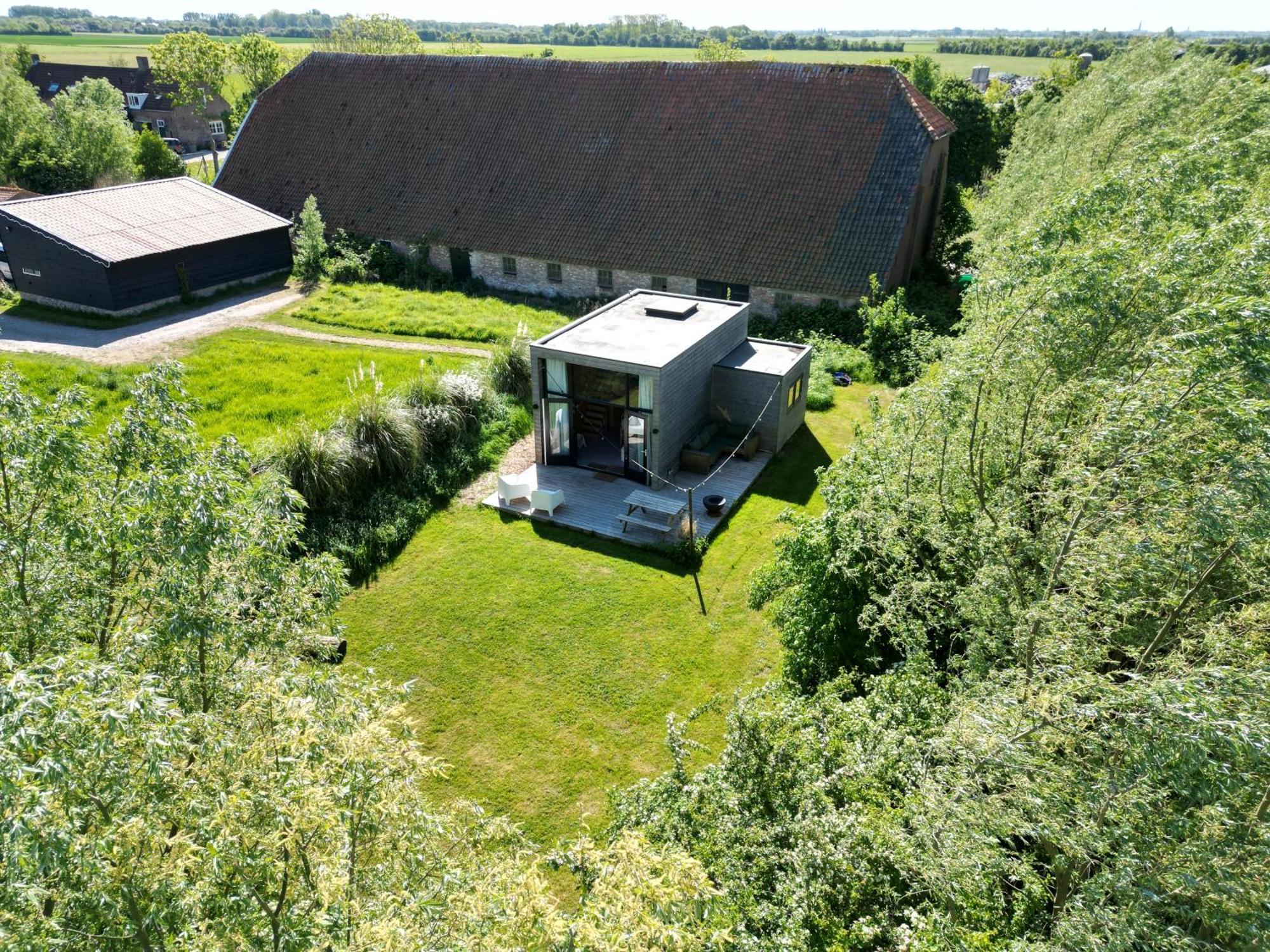 הוילה Tiny House Lantliv Oostkapelle, Bij De Boer מראה חיצוני תמונה